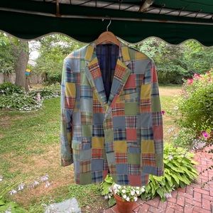 Brooks Brothers Madras Patch Sport Coat (Size 43L)